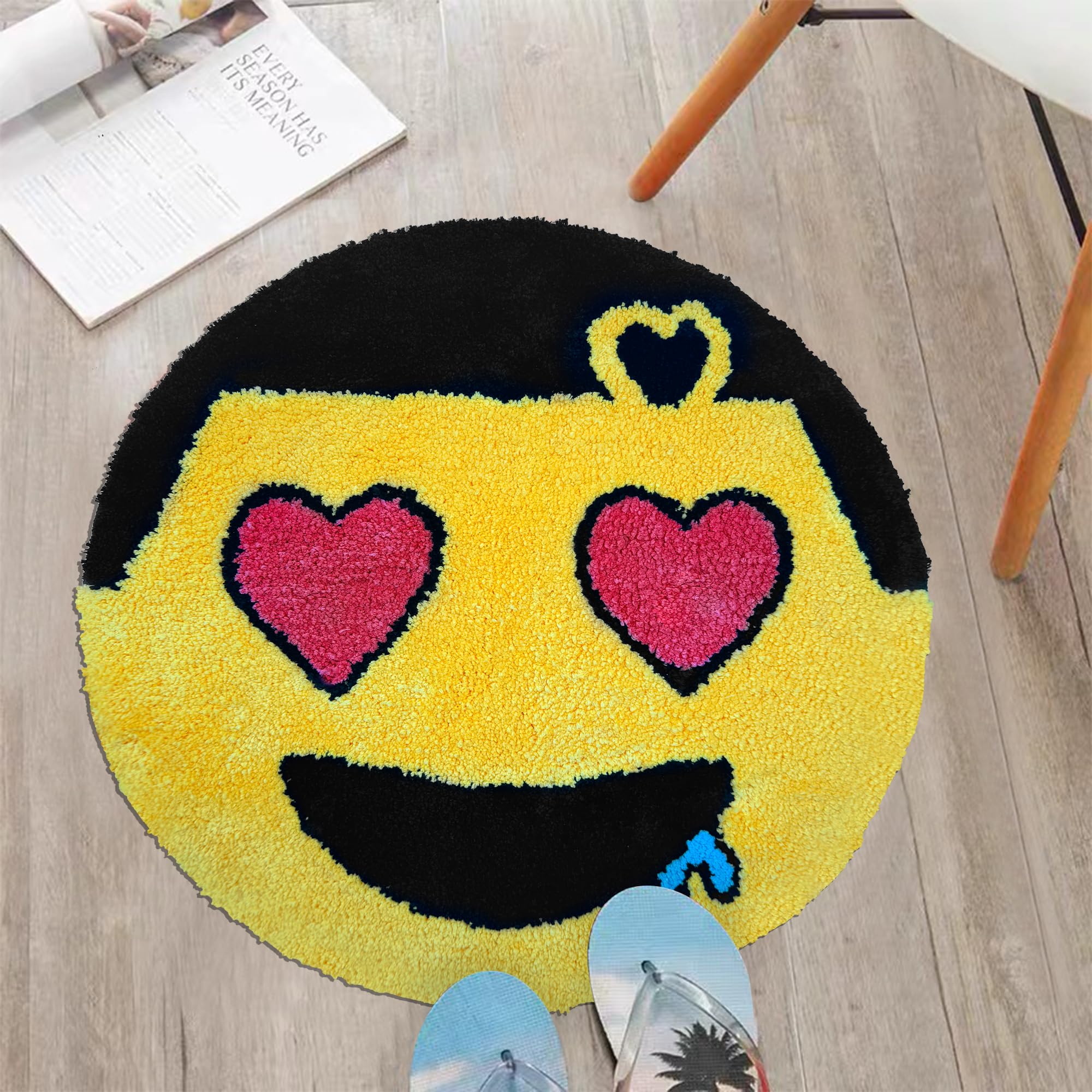 Lover Boy Rug, Hypebeast Rug Cool Rugs for Bedroom Aesthetic, Rapper Rug for Hip-Hop Lover, High-Pile Soft Flocking Cool Room Decor for Guys, Fun Bath Mat, Y2k Rug for Man Cave 24”×24” (lover boy) — image 1