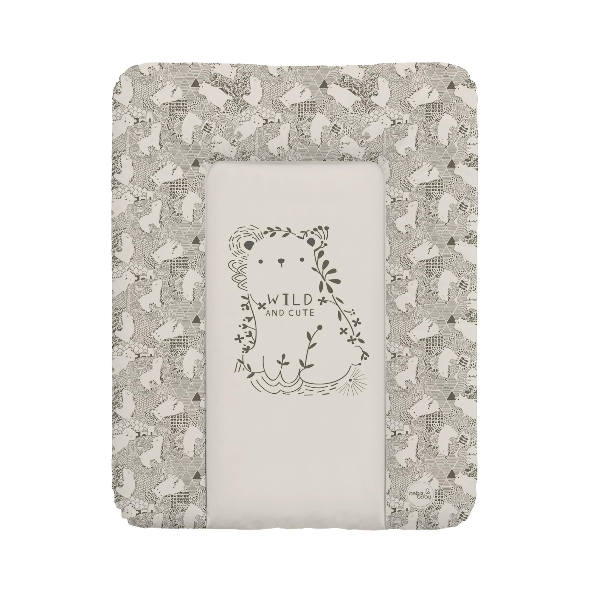 Ceba Baby® Fasciatoio Materassino - Fasciatoio neonato morbido - Cuscino Fasciatoio Lavabile per bambine e bambini - certificato Öko-​Tex - impermeabile - 70x50 cm - Selvaggio