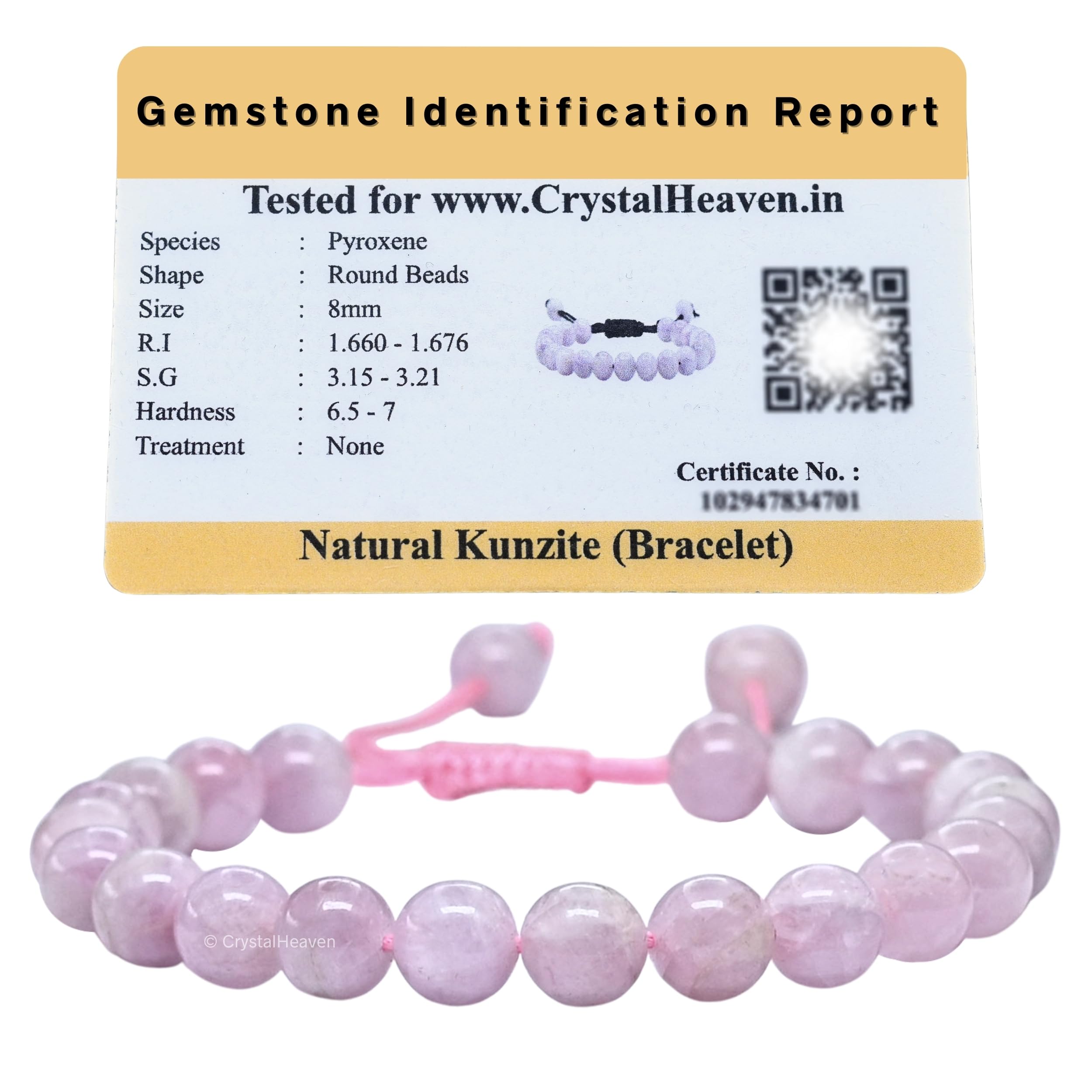 Natural Healing Crystal Bracelet for Women Men - AAA Grade Original Healing Gemstone Adjustable Bracelet for Yoga Reiki Meditation Feng Shui