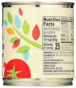 365 by Whole Foods Market, Organic Tomato Sauce, 8 Ounce