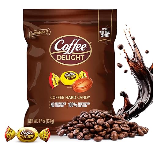 Colombina Coffee Delight - Caramelos masticables suaves sin gluten, hechos con auténtico café colombiano, 1 paquete (35 unidades)