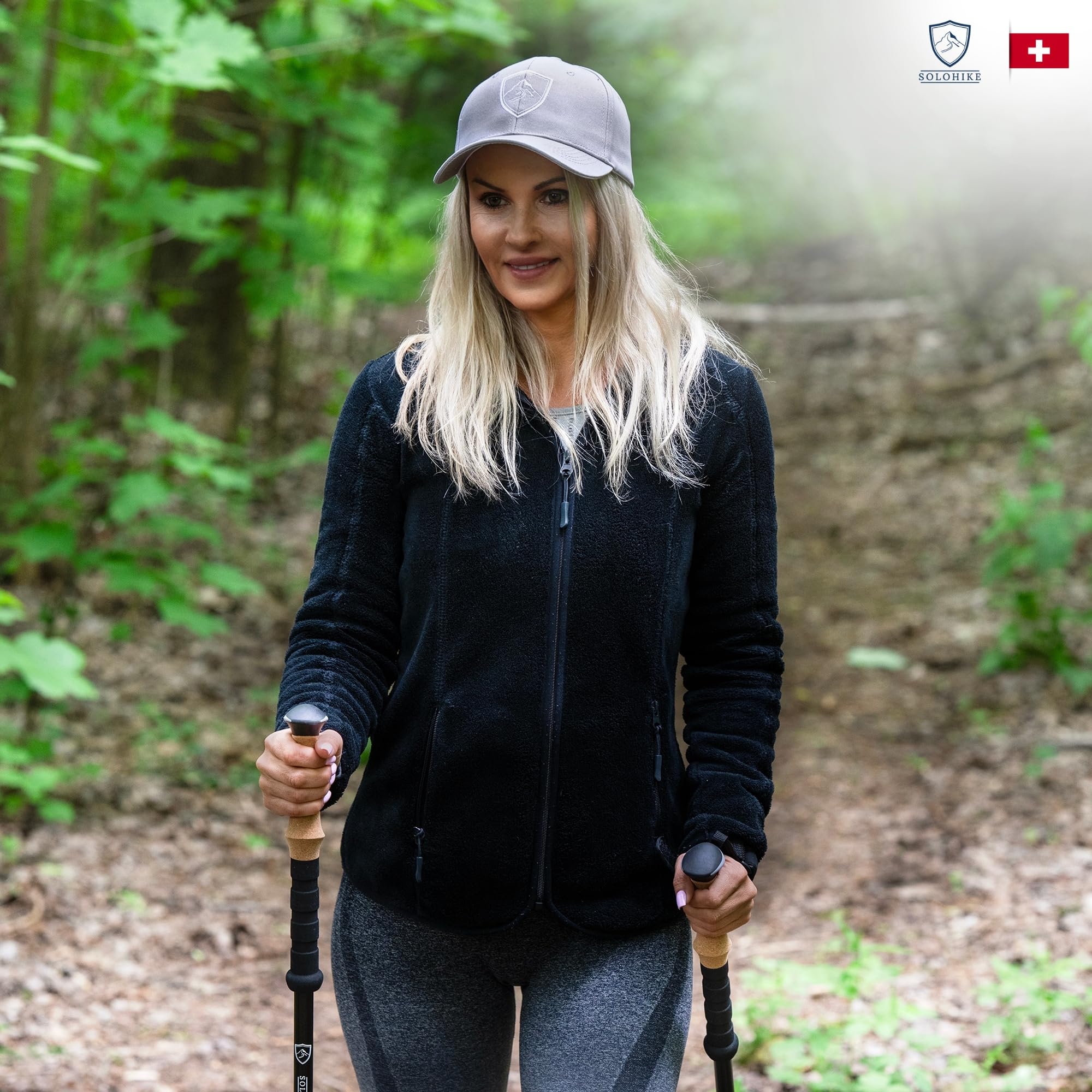 Bâtons de marche nordique pour femme, bâtons de trekking, bâtons de marche nordique, bâtons de course anti-choc, gants à main, réglables, bâtons de randonnée, bâtons de marche nordique
