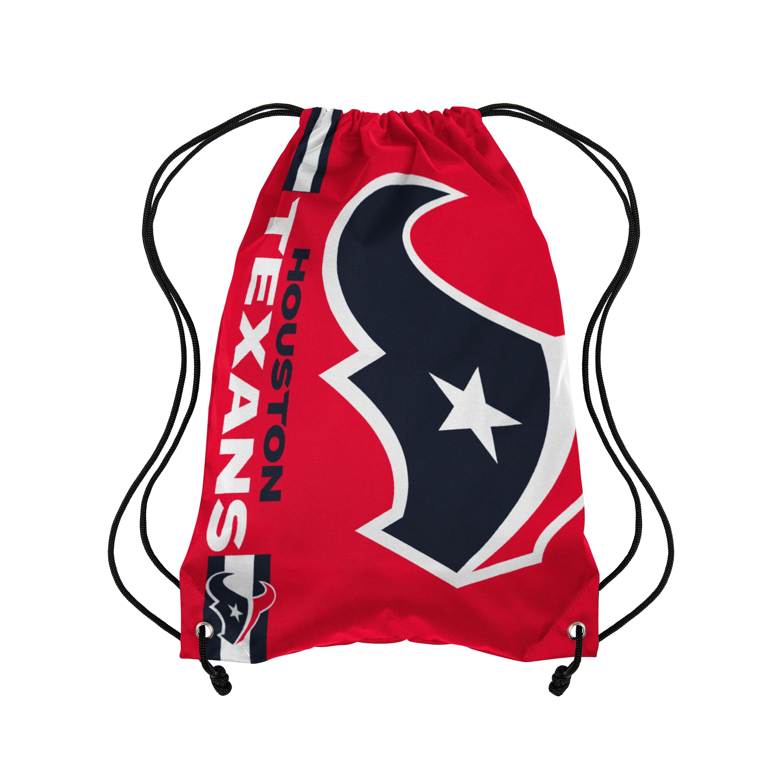 FOCO Houston Texans NFL Alternate Color Big Logo Drawstring Backpack - Reds