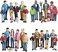 Vista 10 de Marvel Education Co MTC-125 juego de muñecos de familia afroamericana