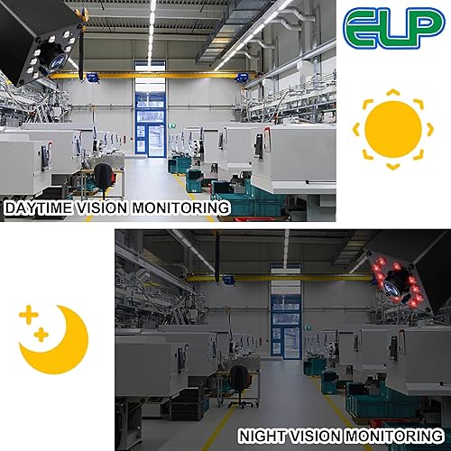 Miniatura 2 de ELP Cámara USB de 100 fps de visión nocturna infrarroja FHD 1080P cámara web ancha Anagle de 0.142 in lente auto IR cámara web de 2 MP cámara