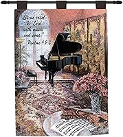 Vista 37 de Manual Woodworkers and Weavers, colección Inspirational, mural de pared y varilla de pináculo, 36 por 26 pulgadas., Algodón, Gris