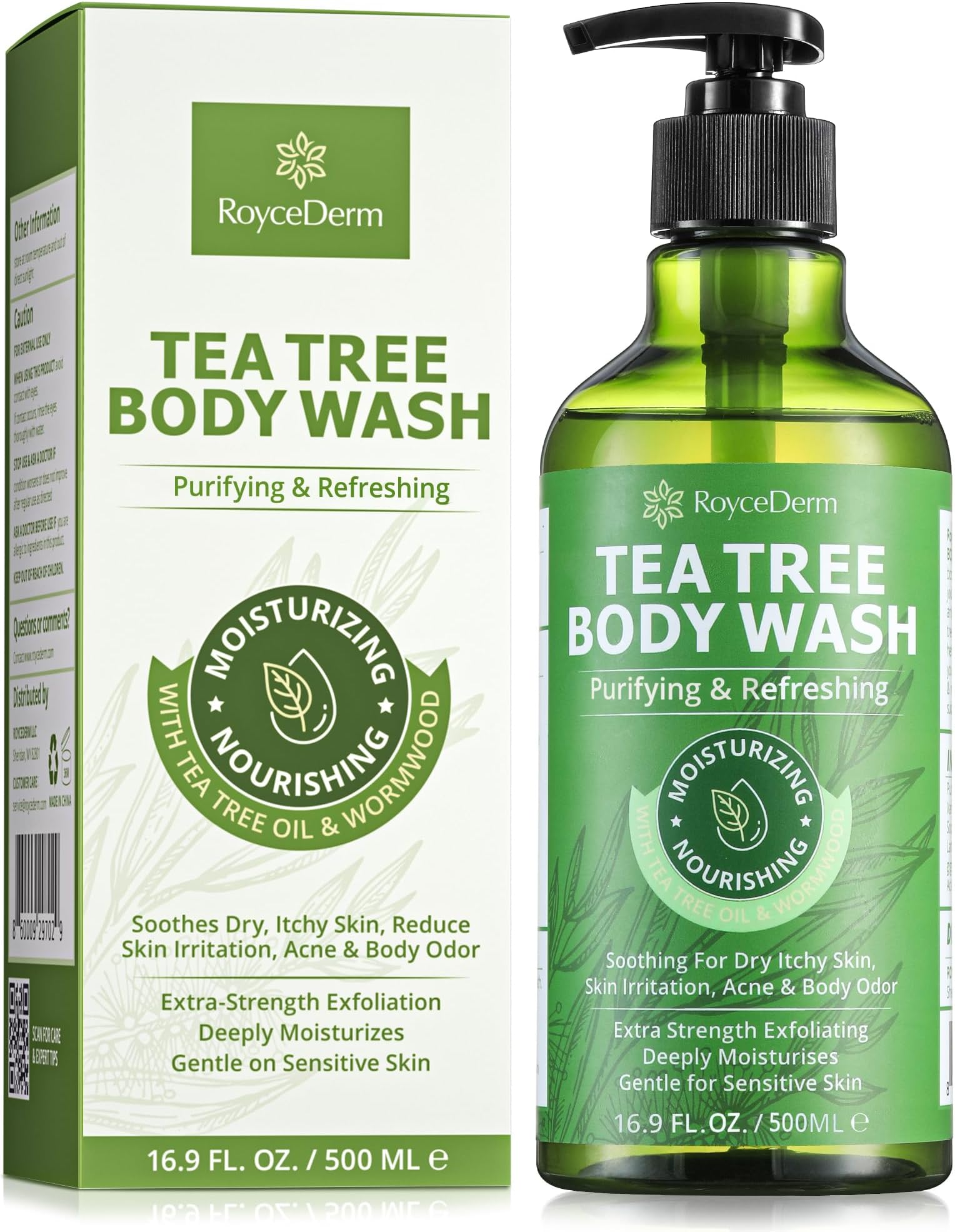 Antifungal Body Wash & Soap, Antibacterial Tinea Versicolor Wash, Tea Tree Back Acne, Folliculitis For Jock Itch, Athletes Foot, Odor, Ringworm