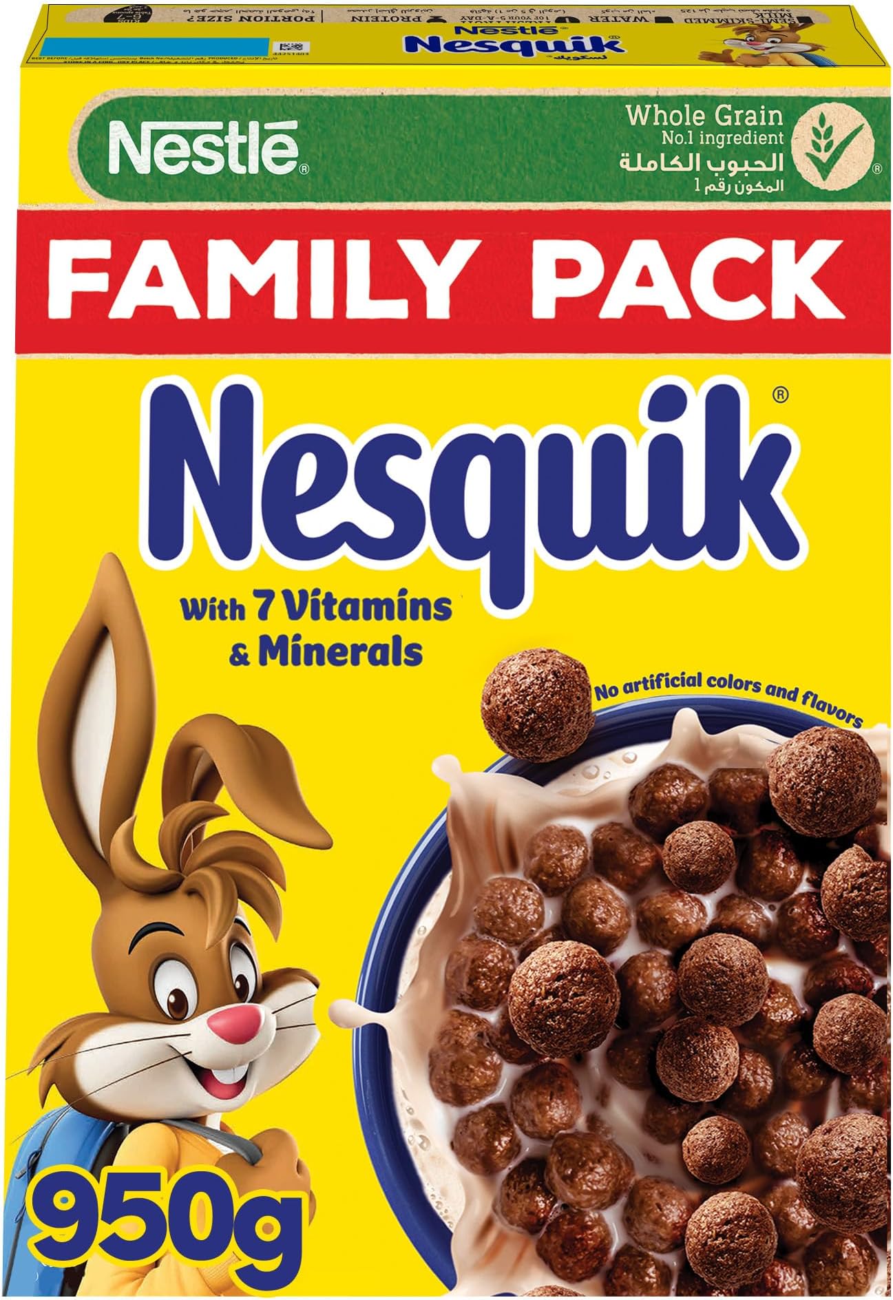 – Nestle Nesquik Cereal Chocolate Flavor - 950g