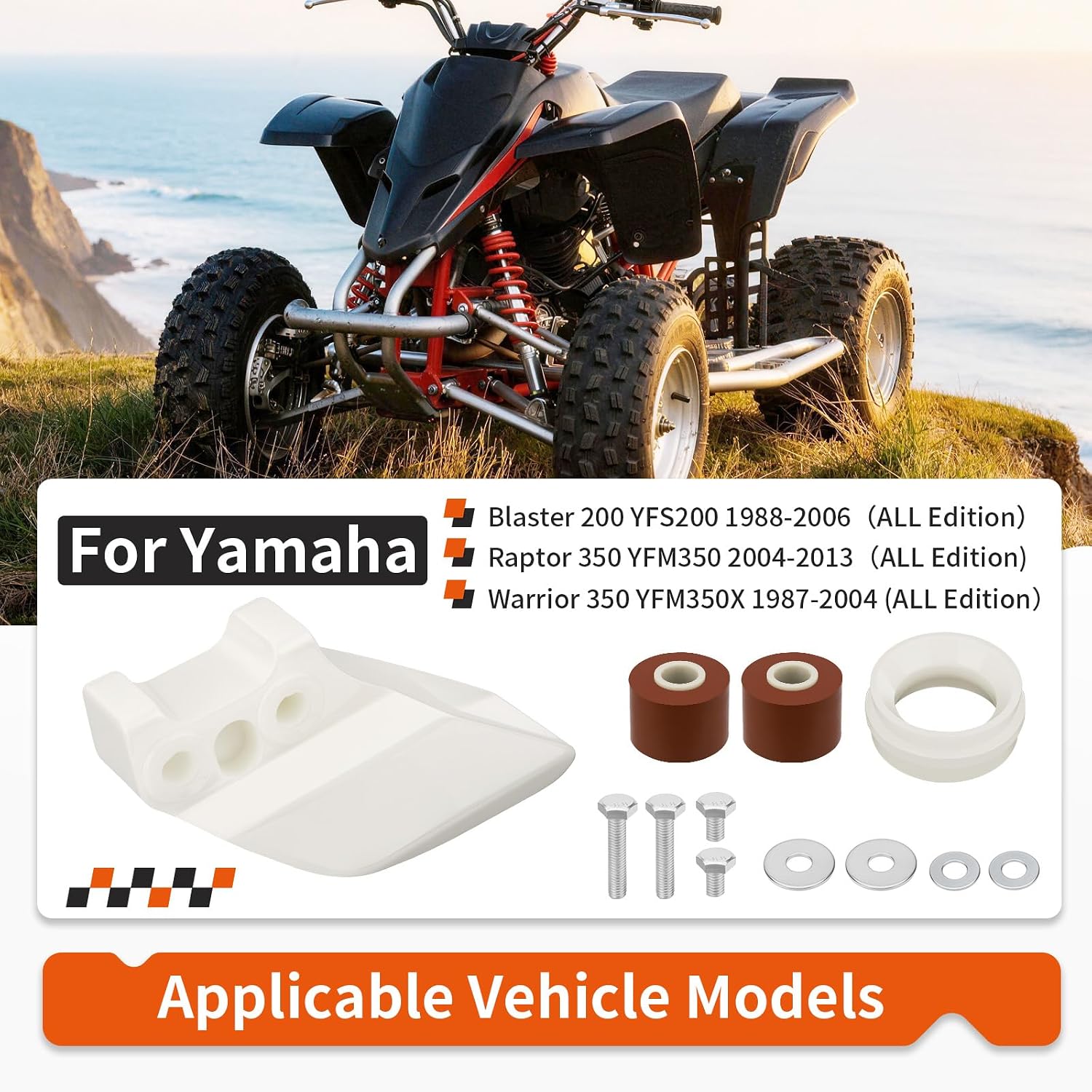 Chain Roller Guide W/Bushing For Yamaha Blaster 200 YFS200 Raptor Warrior 350 YFM350 YFM350X 1987-2013