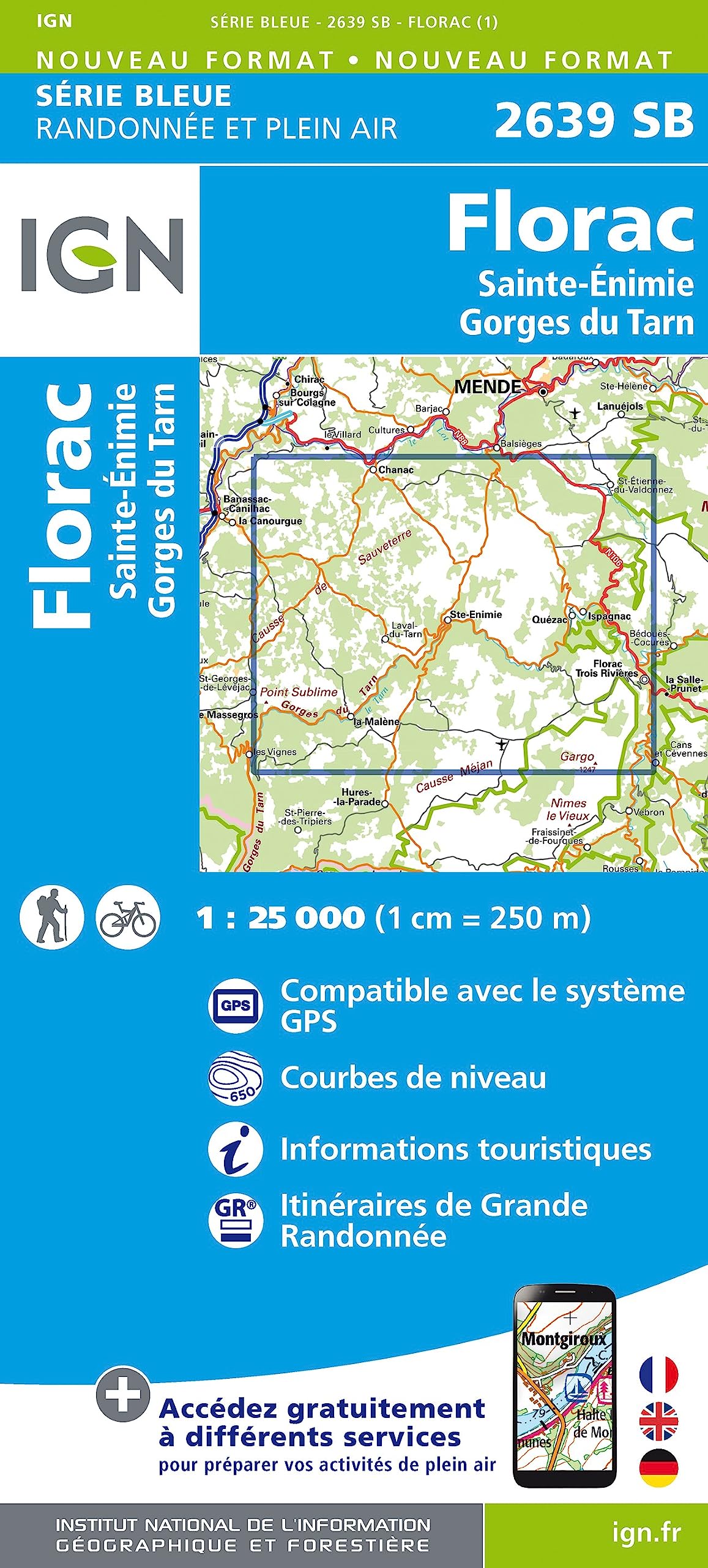 Florac / Ste-Enimie / Gorges du Tarn (2639) (Série Bleue)