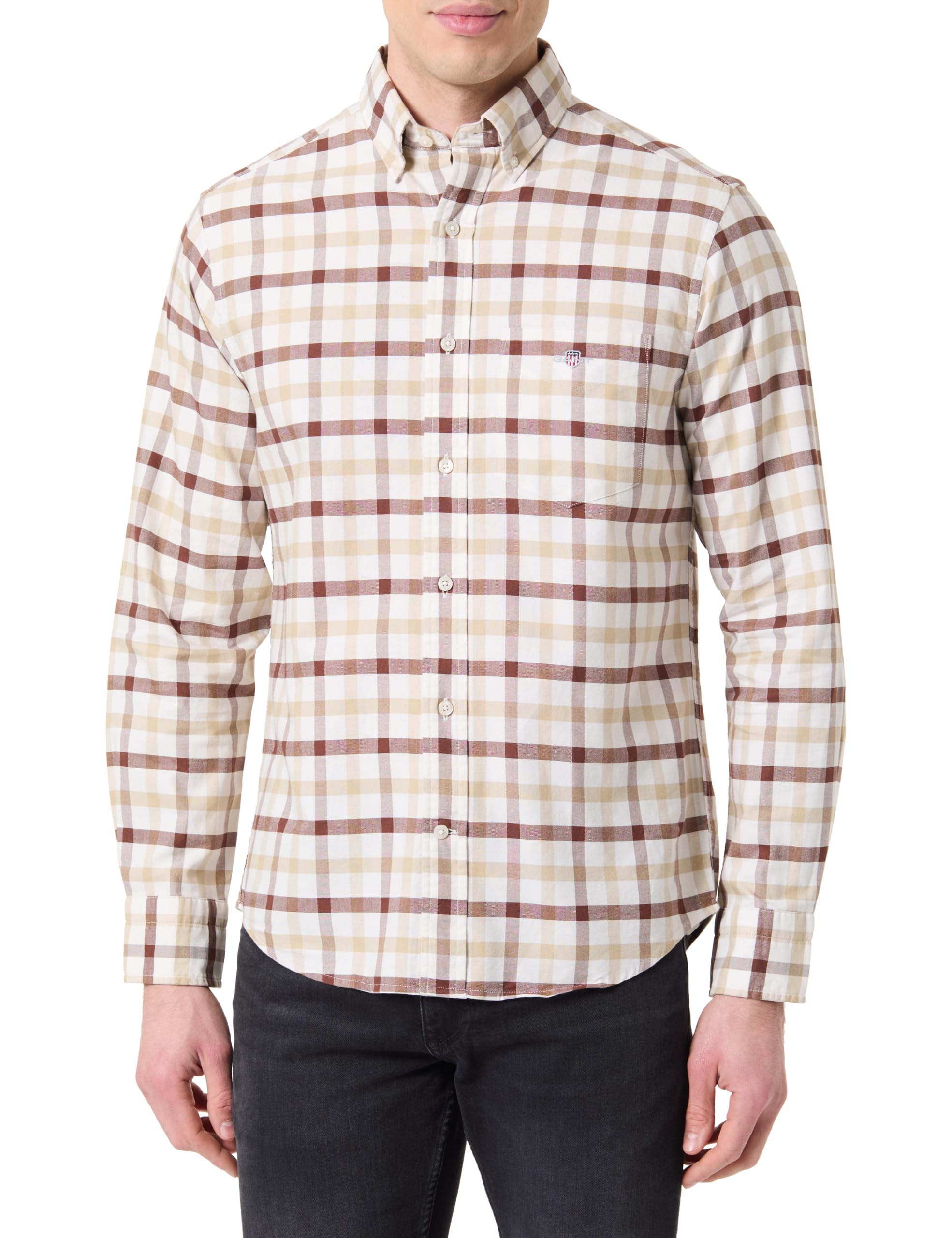 GANT Herren Reg Oxford Check Shirt Hemd