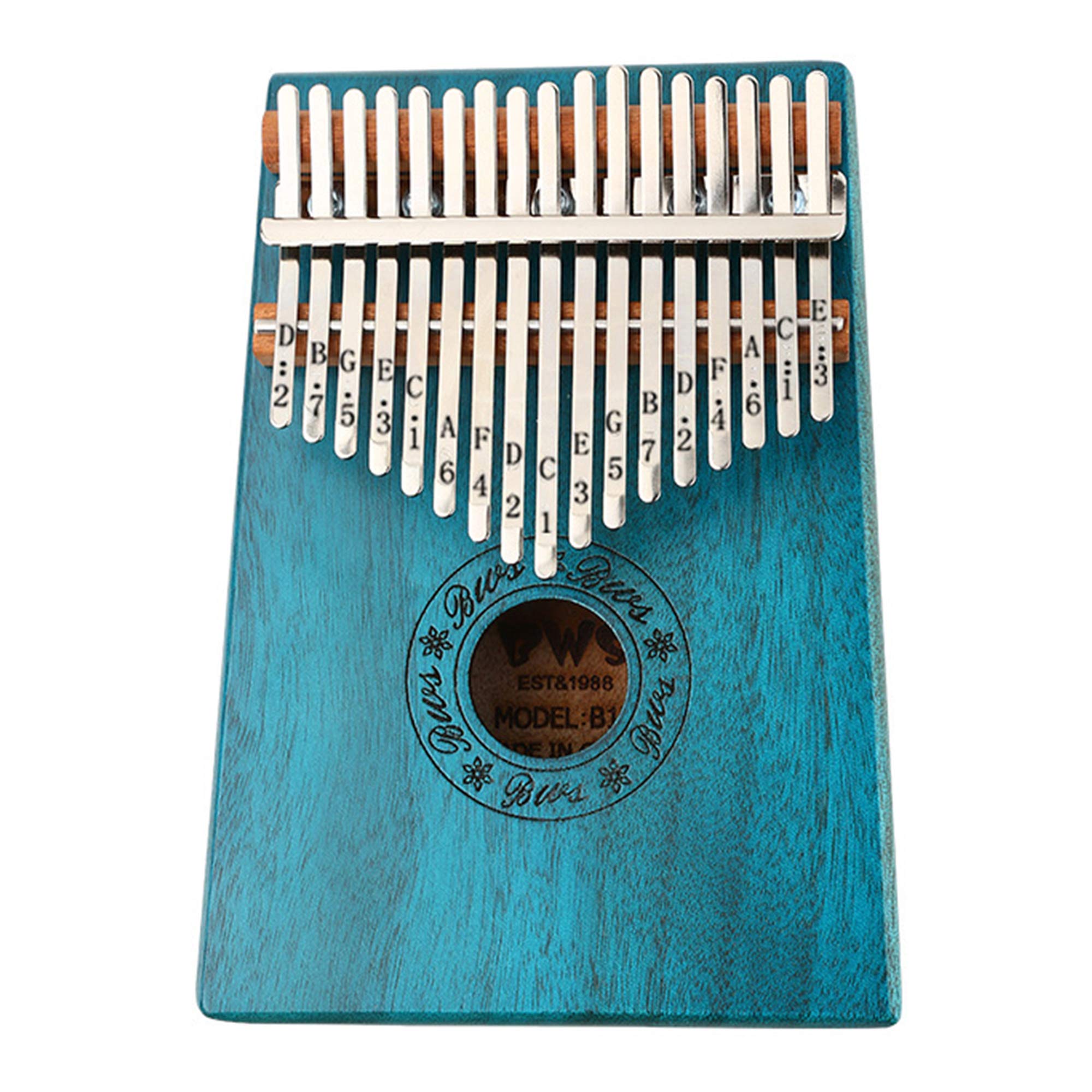 Piano à Pouce Kalimba 17 Touches Instruments de Musique de Corps de Mbira en Bois de Haute Qualité avec Le Livre d'apprentissage Kalimba Piano