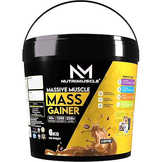 Nutrimuscle Massive Muscle Mass Gainer 6kg Coffee