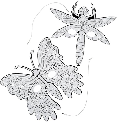 Colorea tus propias máscaras de insectos y mariposas manualidades para niños y actividades divertidas en el hogar