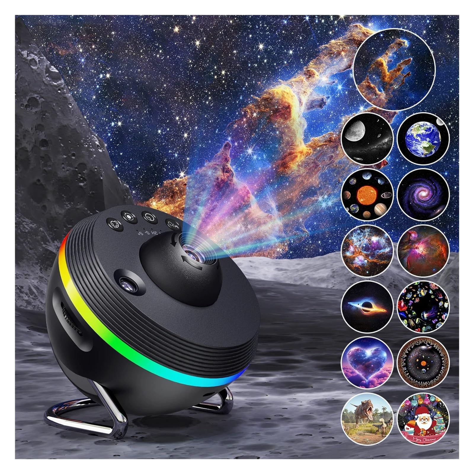 Projecteur De Galaxie 13 En 1 Avec Minuterie Et Effet D'éclairage Multicolore Meteor 4 Imagerie Claire