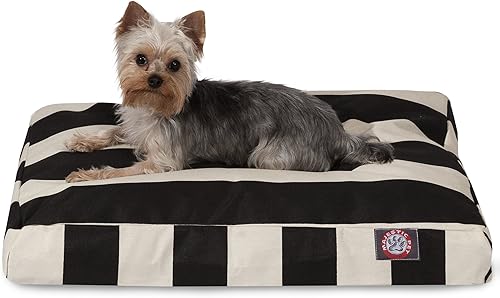 Miniatura 46 de Majestic Pet Cama mediana para perro, rectangular, poliéster, lavable, 36x29x4 pulgadas, amarillo Negro -,Negro (espuma viscoelástica