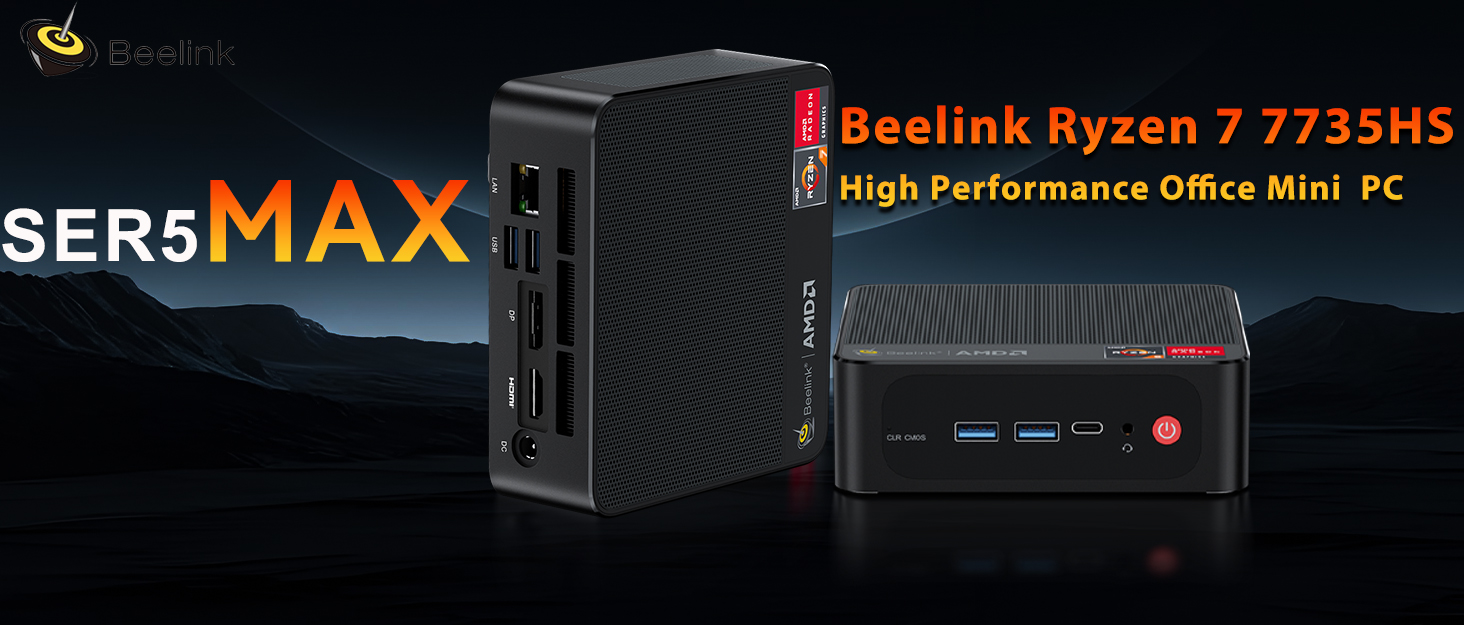 Amazon.com: Beelink SER5 MAX Mini PC, AMD Ryzen 7 7735HS (8C/16T