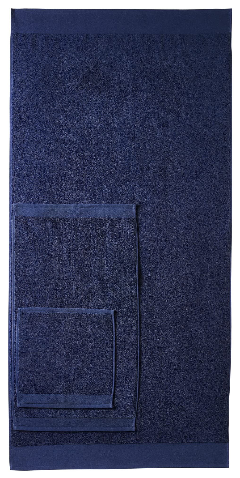 Handtücher 8er Set in Blau | Premium Hotel & Spa Qualität | 2 Duschtücher 70x140, 2 Handtücher 40x70, 4 Gesichtstücher 30x30 | 100% feinste Baumwolle 600 g/m² | Made in Portugal, nachhaltig