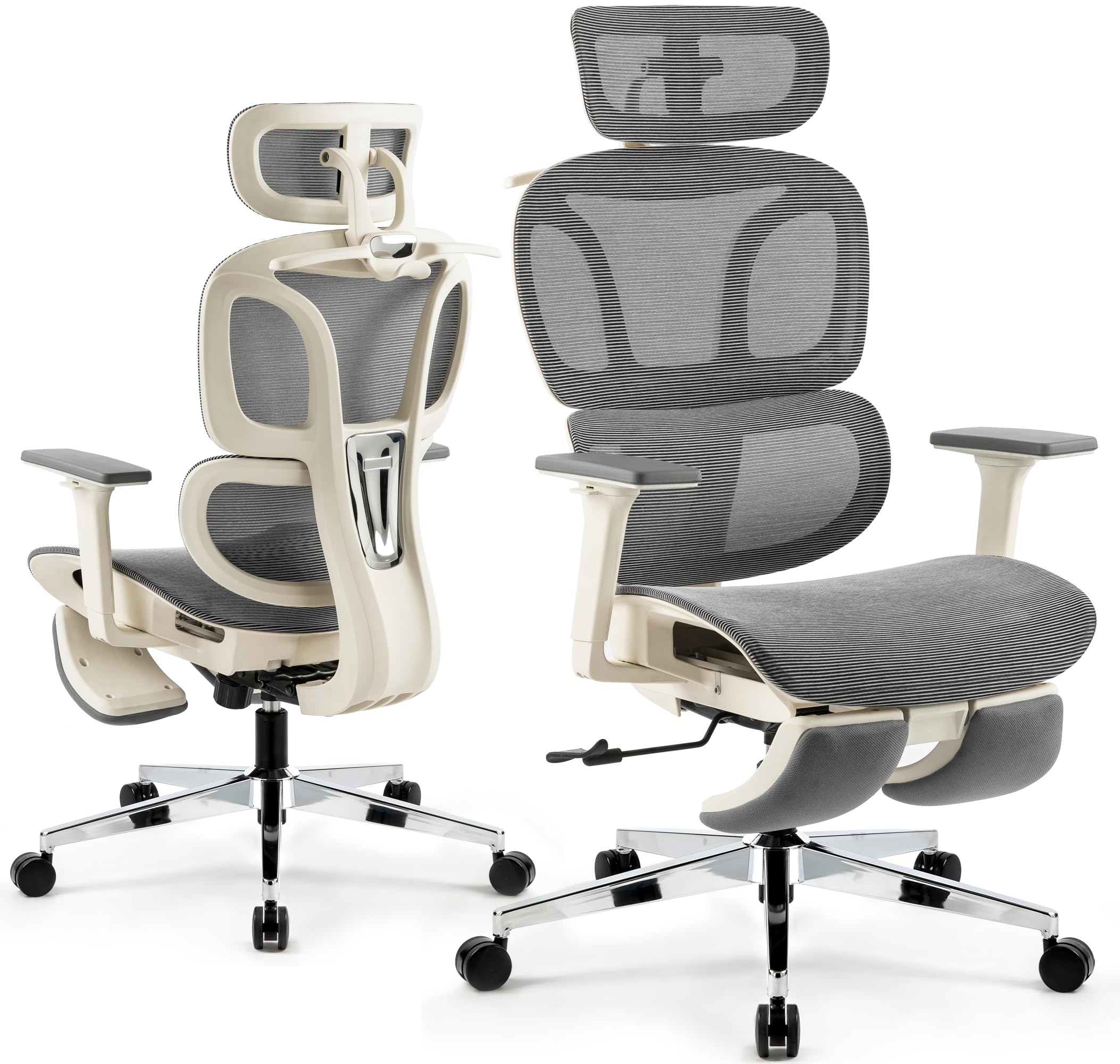 Headrest White Mesh Office Chair Ergonomic Mesh Office Chairs