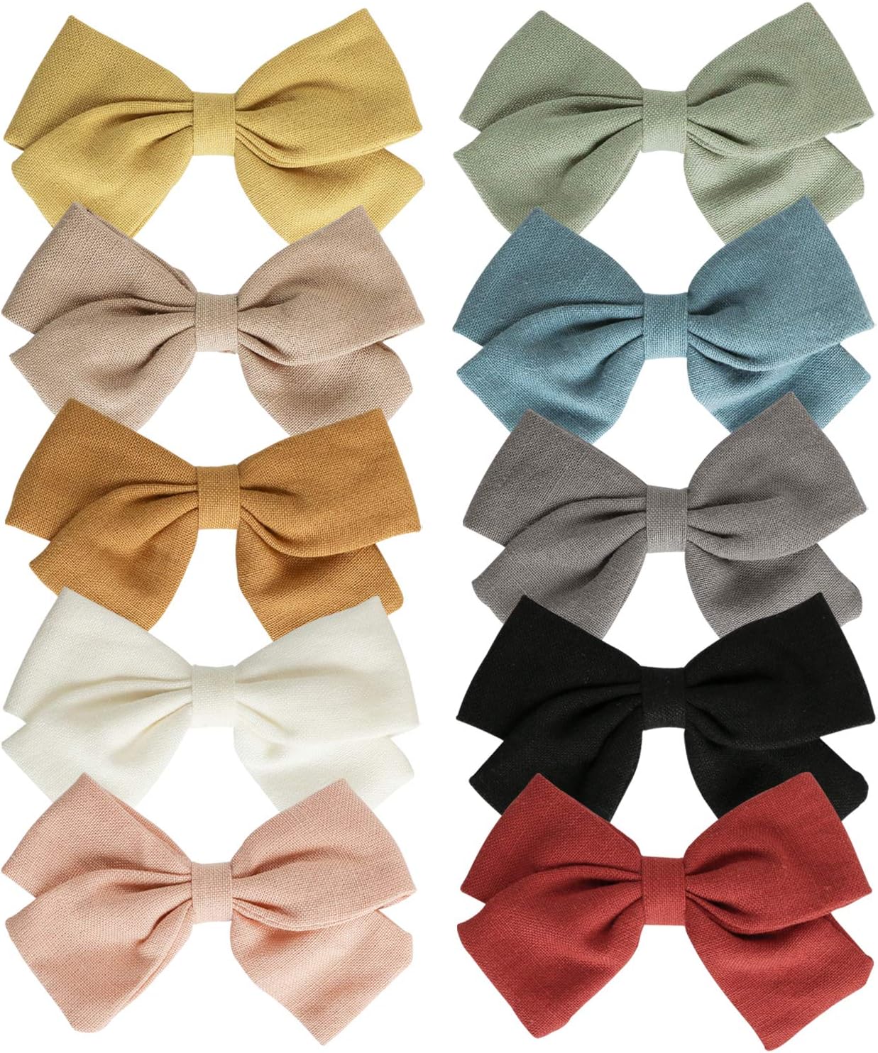 Baby Girl Hair Clips, Bows Barrettes Fully Lined Alligator Clip Hair Accessories for Little Girls Toddler Kids Children