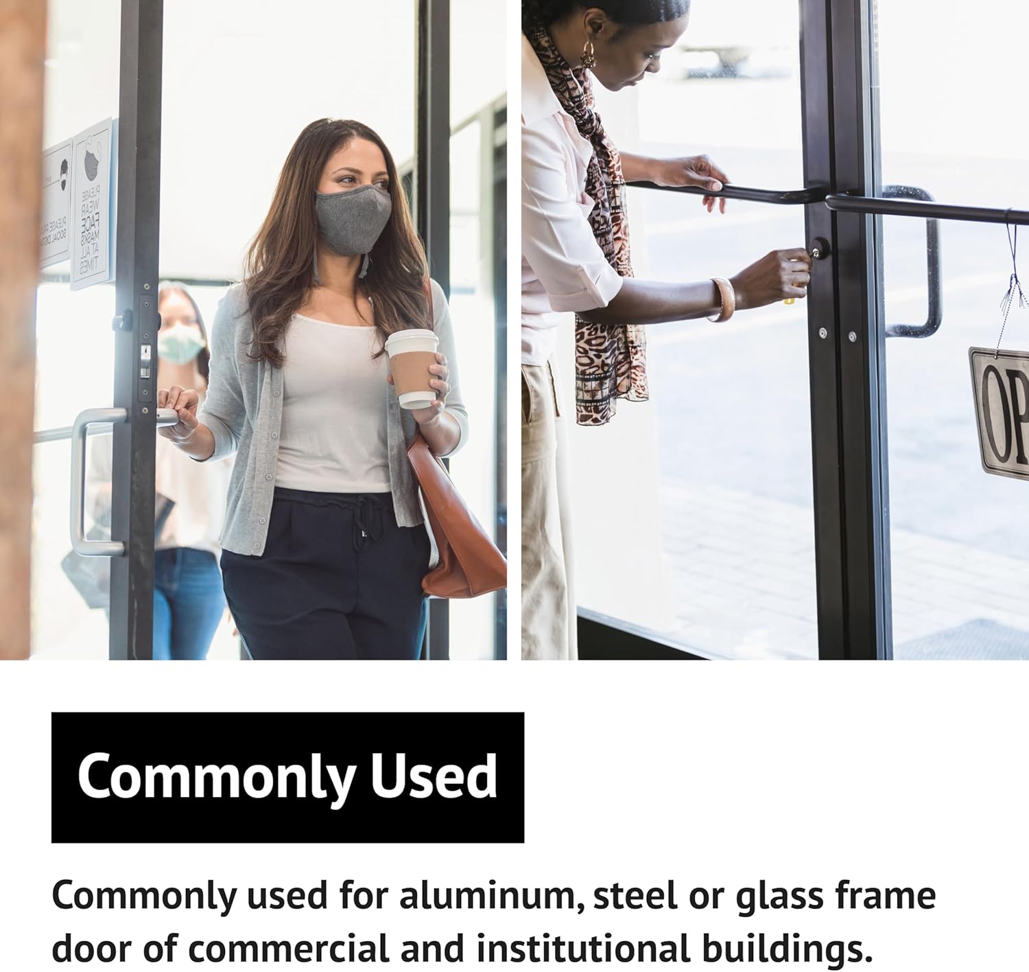 elox Storefront Zinc Mortise Keyed Cylinders for Adams Rite Commercial Storefront Door Lock 4pcs KA Packed in Aluminum Finish (KA1)