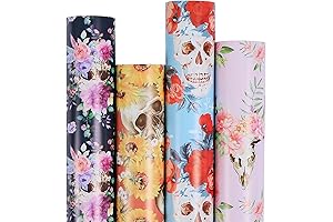 Aimyoo Skeleton Wrapping Paper Bundle Roll: Hauntingly Beautiful Gift Wrapping for All Your Ghoulish Occasions