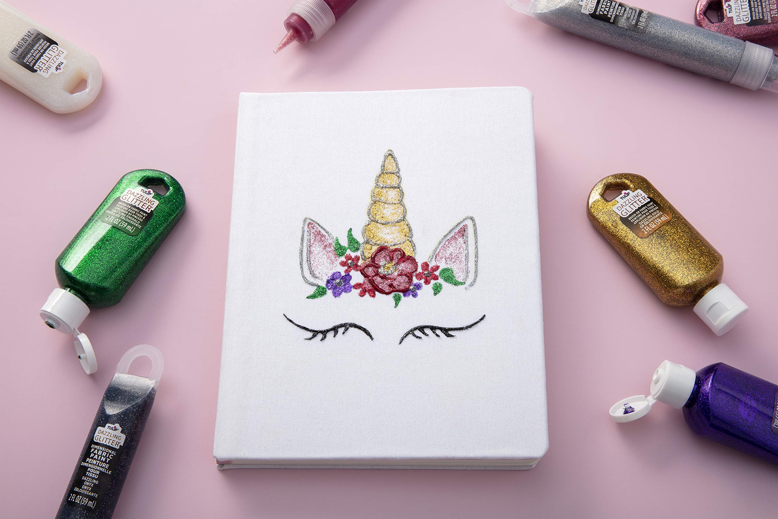 Tulip Dazzling Glitter Gems Dimensional, Permanent, Ideal for Crafts, Parties, School Projects Fabric Paint - Image 4