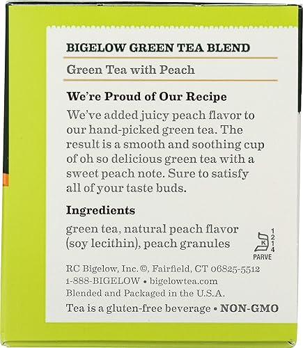 Miniatura 100 de Bigelow Tea Té verde bigelow con bolsas de té de limón con cafeína Caja de 20 contar - Paquete de 6