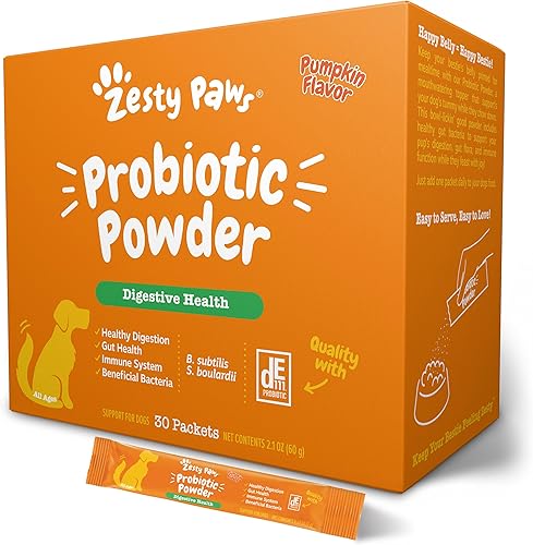 Miniatura 23 de Zesty Paws Probiótico para perros – Probióticos para la flora intestinal, salud digestiva, diarrea ocasional y soporte intestinal – Clínicamente