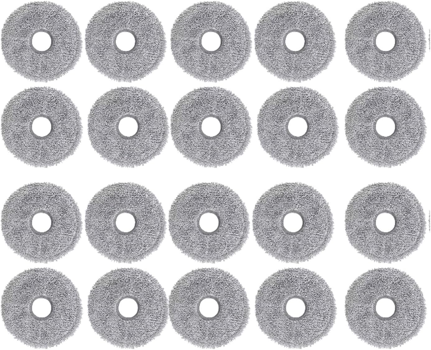 Vacuum Cleaner Accessories Round Mop Cloth. Compatible for Mijia Omni 1S、Omni 2、3s、m30、X10+、X10 Plus、X20 +、X20 Plus(16pcs)