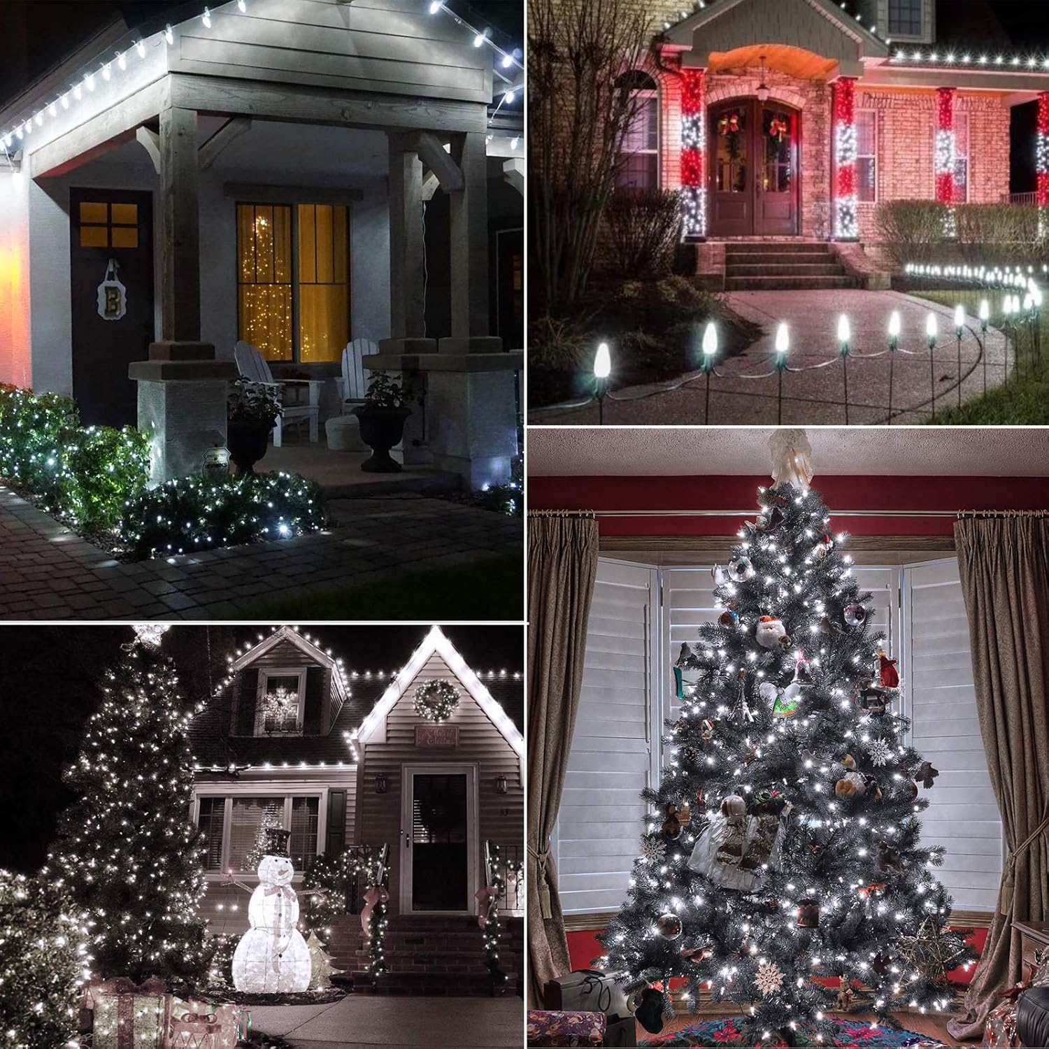 C7 Christmas Light Bulb, C7 Led Replacement Bulbs for Christmas String Lights, 25 Pack Replacement Bulbs for House, Roofline, Christmas Tree, Christmas Holiday Decor, E12 Candelabra Base, Cool White - Image 7