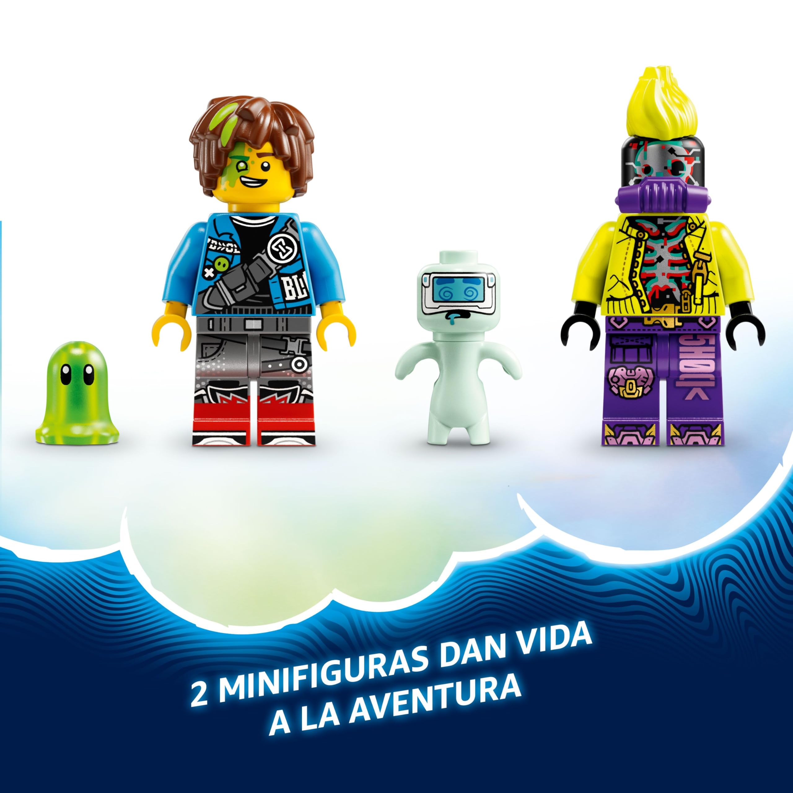 LEGO DREAMZzz Mateo y Z-Blob Coche de Carreras y Moto 2 en 1 de Juguete para Niños y Niñas de 8 Años o Más, Minifiguras y Araña para el Juego de Roles, Regalo Infantil de Cumpleaños 71491