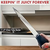 Vista 3 de Chef Craft Baster clásico con tubo transparente, 11.5 pulgadas de largo, negro