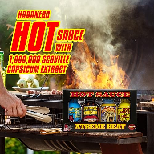Miniatura 6 de Xtreme Heat - Juego de botellas de salsa picante gourmet, tamaño de viaje, paquete de 4, regalos de Navidad gourmet perfectos para el fanático de la