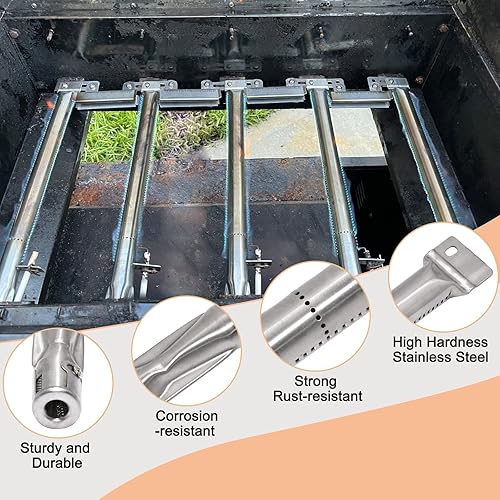 Miniatura 5 de Adviace Piezas de repuesto para parrilla Members Mark GR2210601-MM-00 de 5 quemadores, piezas de repuesto GR2210601-MM-00, tubos de quemador