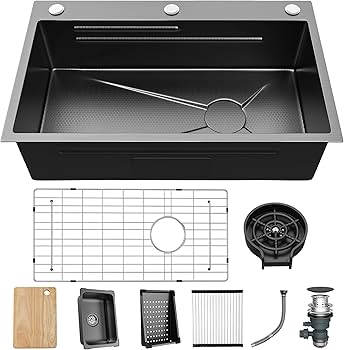 Amazon.com: YITAHOME Drop In Kitchen Sink Workstation 30 Inch, Top