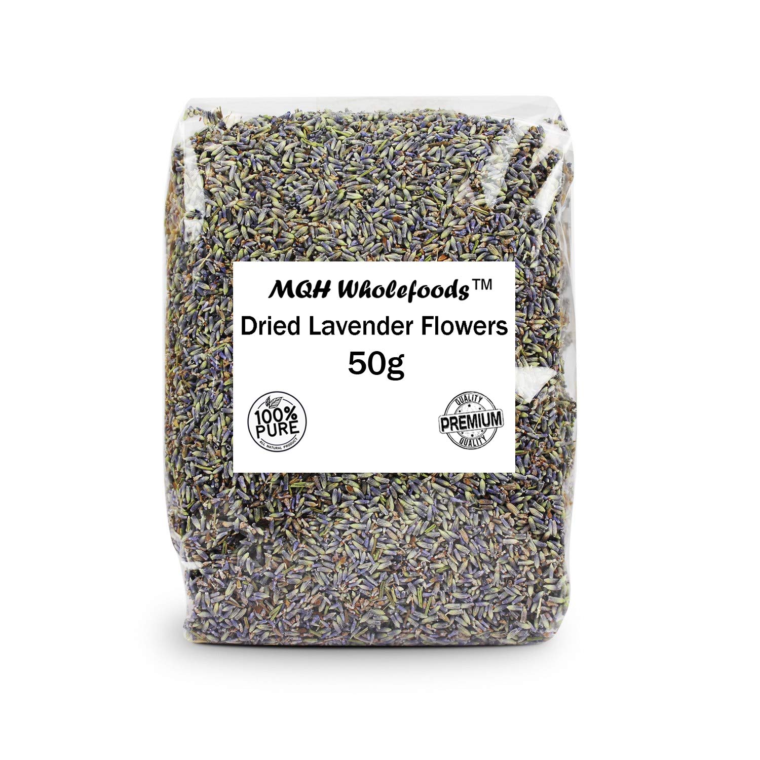 MQH Wholefoods™ Dried French Lavender Flowers Loose Fresh Natural Genuine Scent Pot Pourri Premium Quality! (50g)