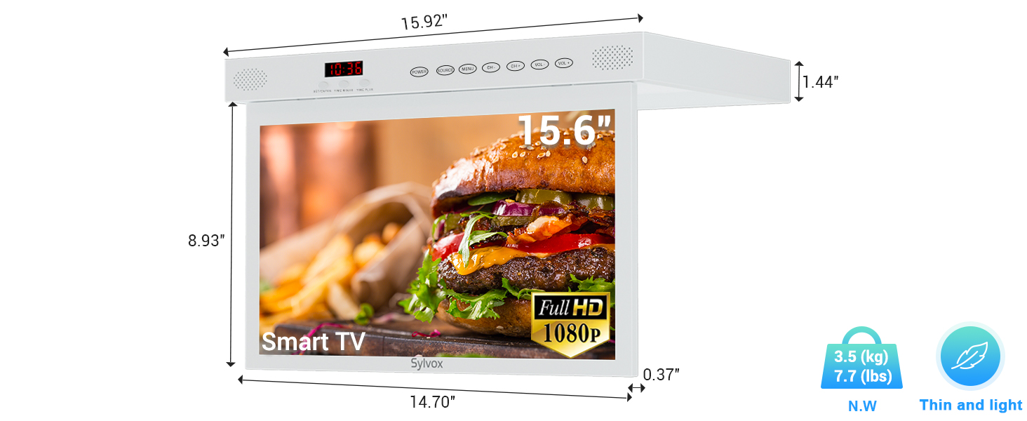 【未使用品】SYLVOX 15.6インチ キッチンテレビ 81WqL3AqGBL.jpg