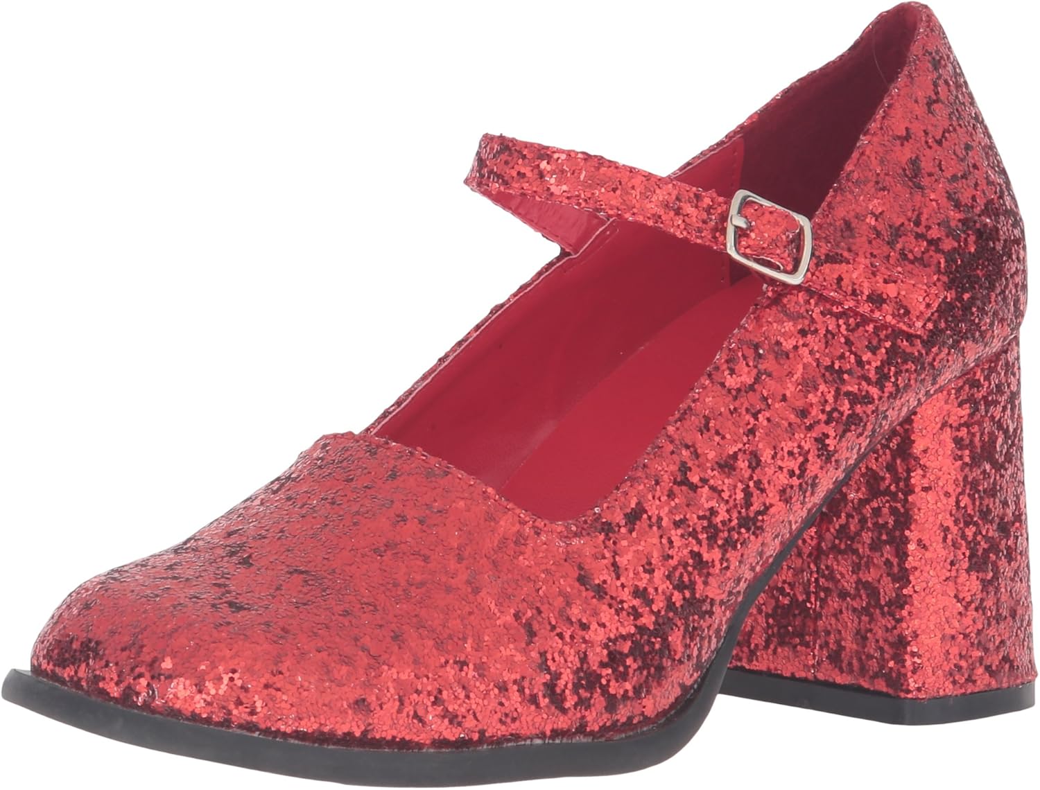 Ellie Shoes Women's 300-Eden-G Maryjane Pump, Red Glitter, 8 M US