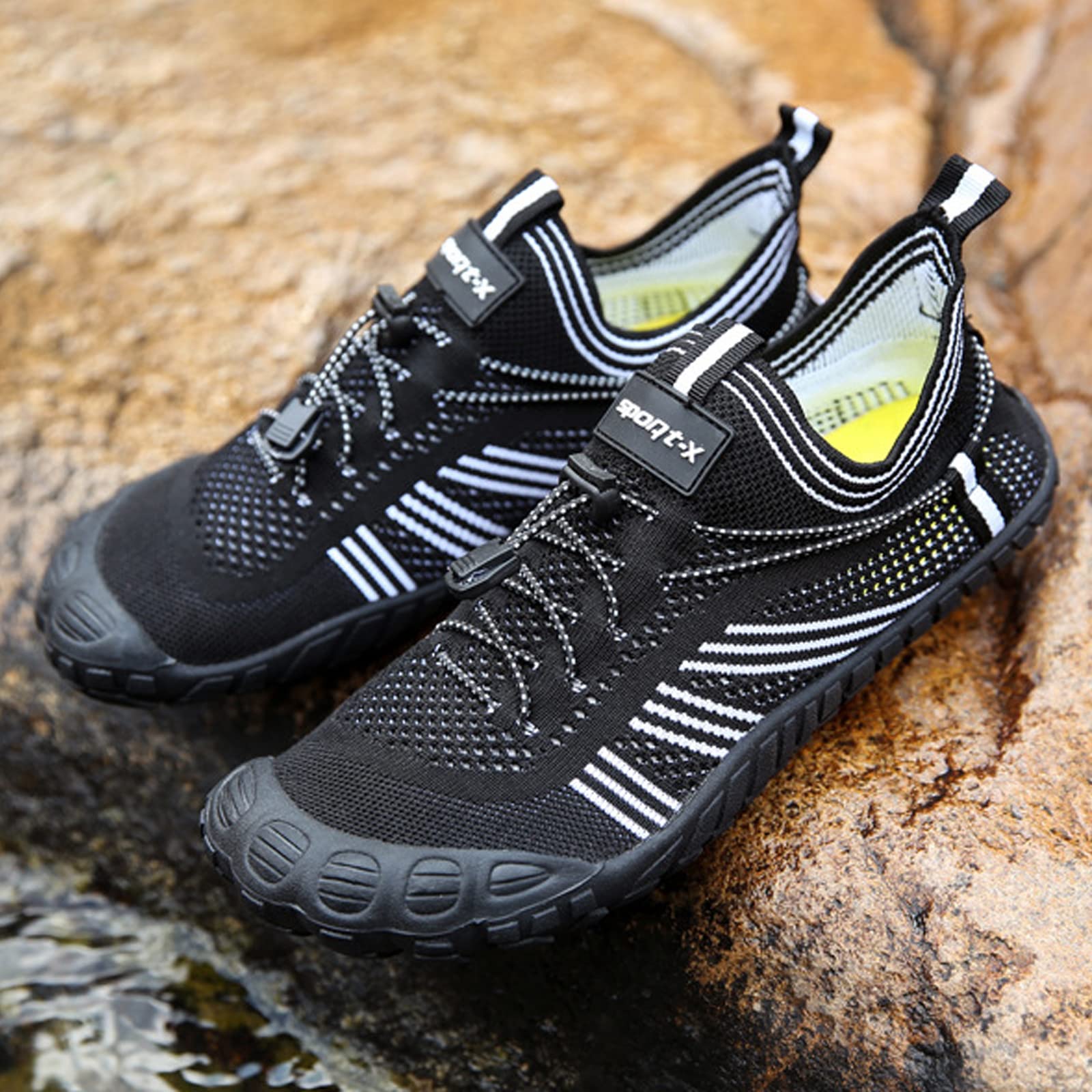 RUYI Zapatos descalzos unisex para mujer y hombre, zapatos de agua, de secado rápido, suaves y ligeros, con suela antideslizante y puntera ancha