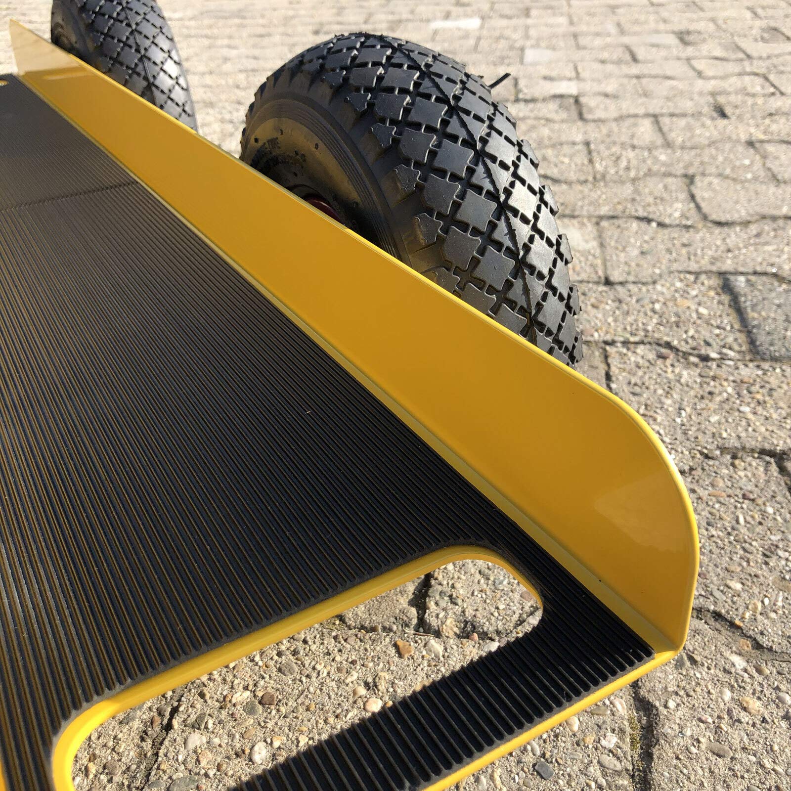 Ravendo, carrello a 4 ruote, 300 kg, lunghezza 98,5 cm, carico pesante, carriola per il trasporto pneumatici Made in Europe