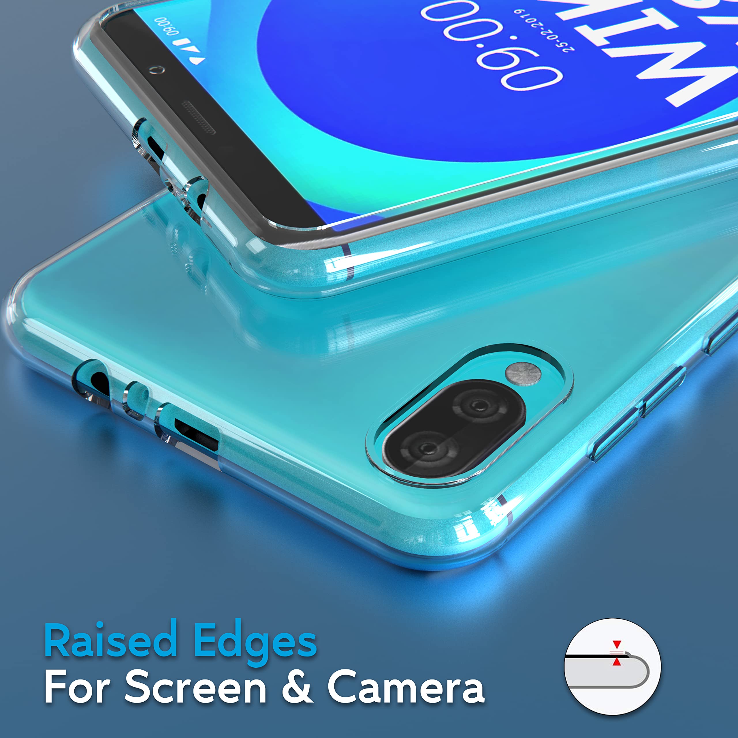 N NEWTOP Custodia Cover Compatibile con WIKO Y80, Morbido TPU CLEAR Gel Silicone Anti Graffio Trasparente Slim Sottile Flessibile Case Posteriore Proteggi