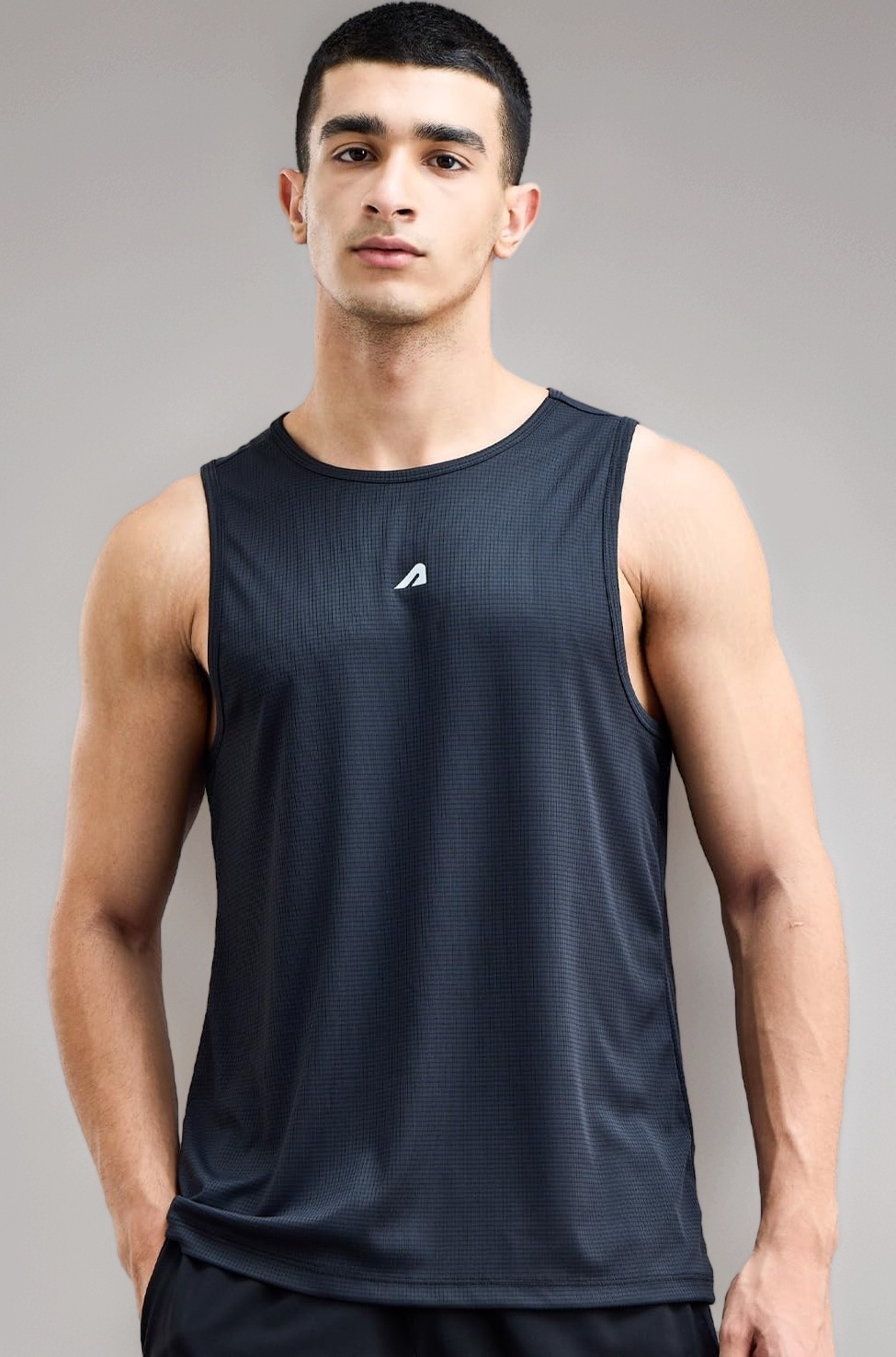 Boldfit Men's Polyester Regular Fit Vest - Multipurpose Sando for Gym, Running, Outdoor - Sleeveless Undershirt, Round Neck Baniyan - Quick Drying, Breathable