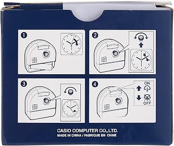 Casio TQ-148-1DF Table Clock, Black, Standard