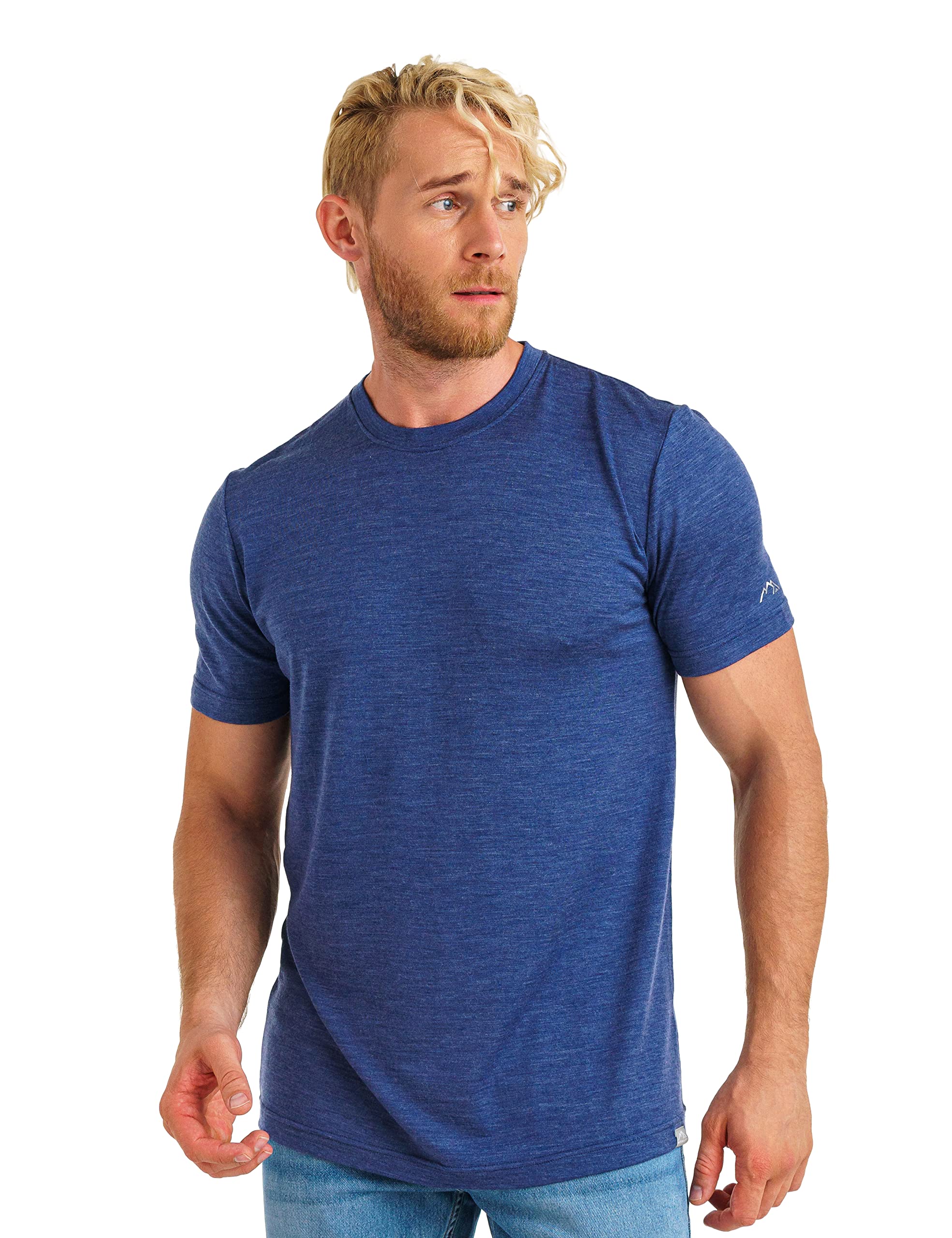 Merino.tech Maglietta Lana Uomo - 100% Biologica Merino, Intimo Lana Merinos Uomo Leggero