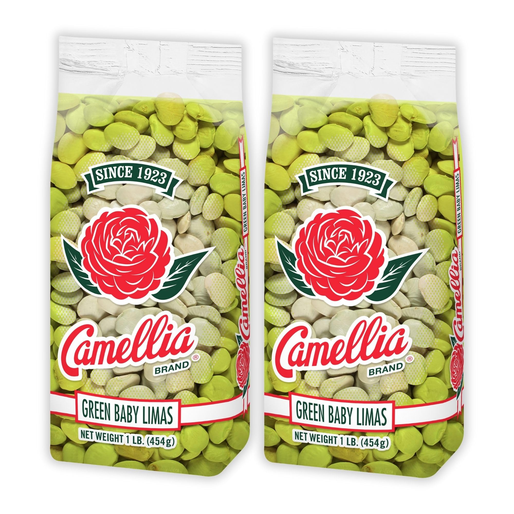 Dried Green Baby Lima Beans – Premium Tender Southern Lima Beans for Succotash, Soups, Stews, Casseroles, and Salads – Non-GMO, Gluten-Free, High Protein & Fiber, Vegetarian Friendly, 1 Pound (Pack of 2)