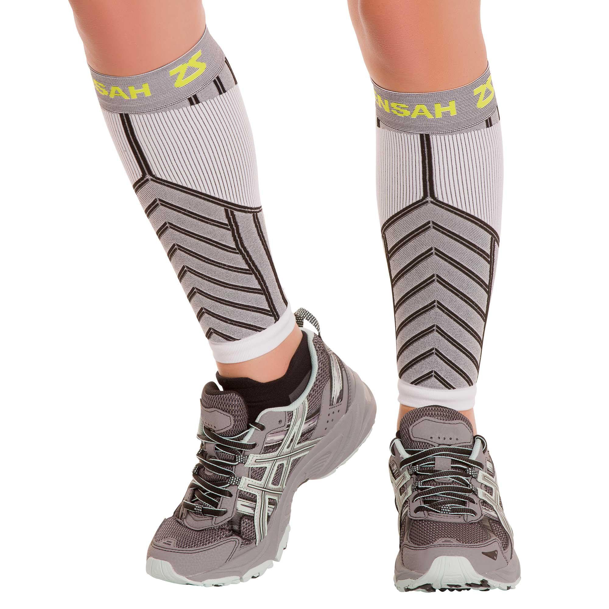 Zensah Running Leg Compression Sleeves - Shin Splint, Calf Compression Sleeve Men and Women