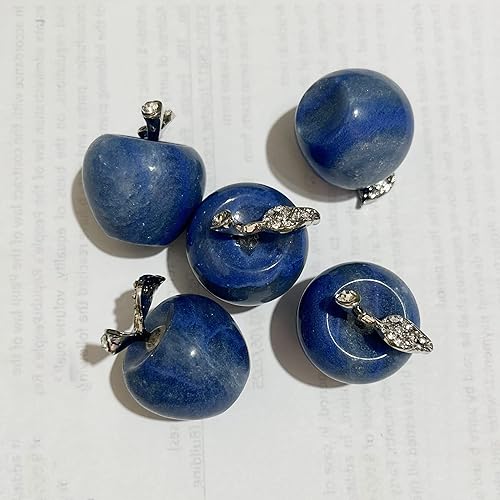 Vista 15 de 1 pieza de figuras coleccionables de cristales de manzana de rodonita y piedras curativas, decoración de habitación de 1.18 pulgadas, decoración