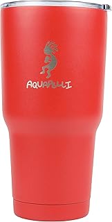 Aquapelli Vacuum Insulated Travel Tumbler, 28 Ounces, Pompeian Red