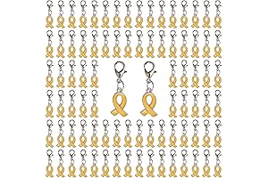 Gold Ribbons for Childhood Cancer Awareness Jewelry Making